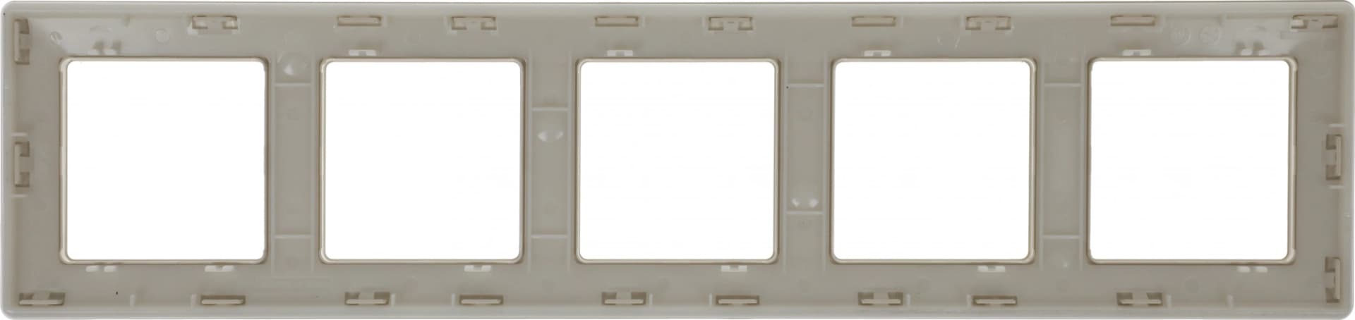 Рамка Legrand Valena Life 754045 накладная 5x горизонтальный монтаж поликарбонат слоновая кость - фото 5