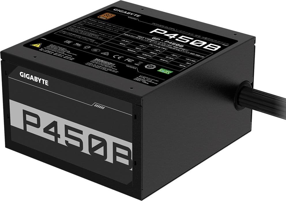 Блок питания Gigabyte ATX 450W GP-P450B 80+ bronze (20+4pin) APFC 120mm fan 6xSATA RTL