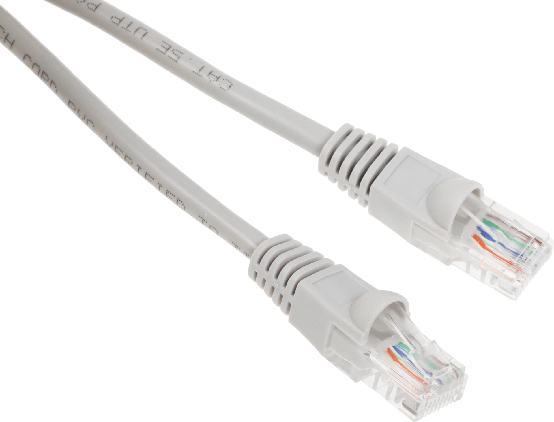 Патч-корд Buro UTP-5E-7M-G UTP 4 пары cat.5E CCA molded 7м серый RJ-45 (m)-RJ-45 (m) - фото 1