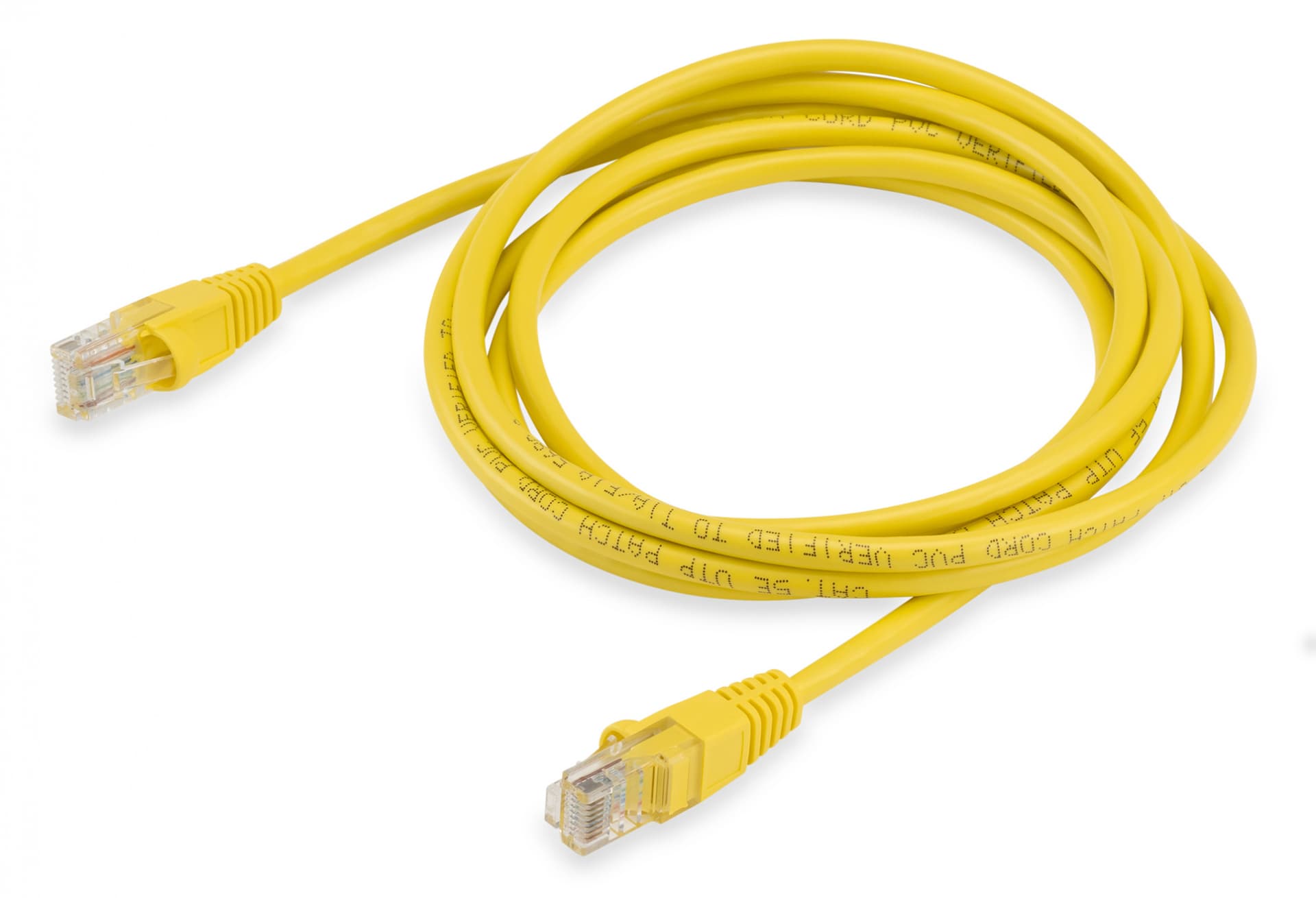 Патч-корд Buro UTP-5E-2M-Y UTP 4 пары cat.5E CCA molded 2м желтый RJ-45 (m)-RJ-45 (m) - фото 4