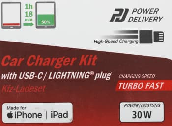 Автомобильное зар./устр. Hama H-183317 30W 3A (PD) USB Type-C для Apple белый (00183317) - фото 5