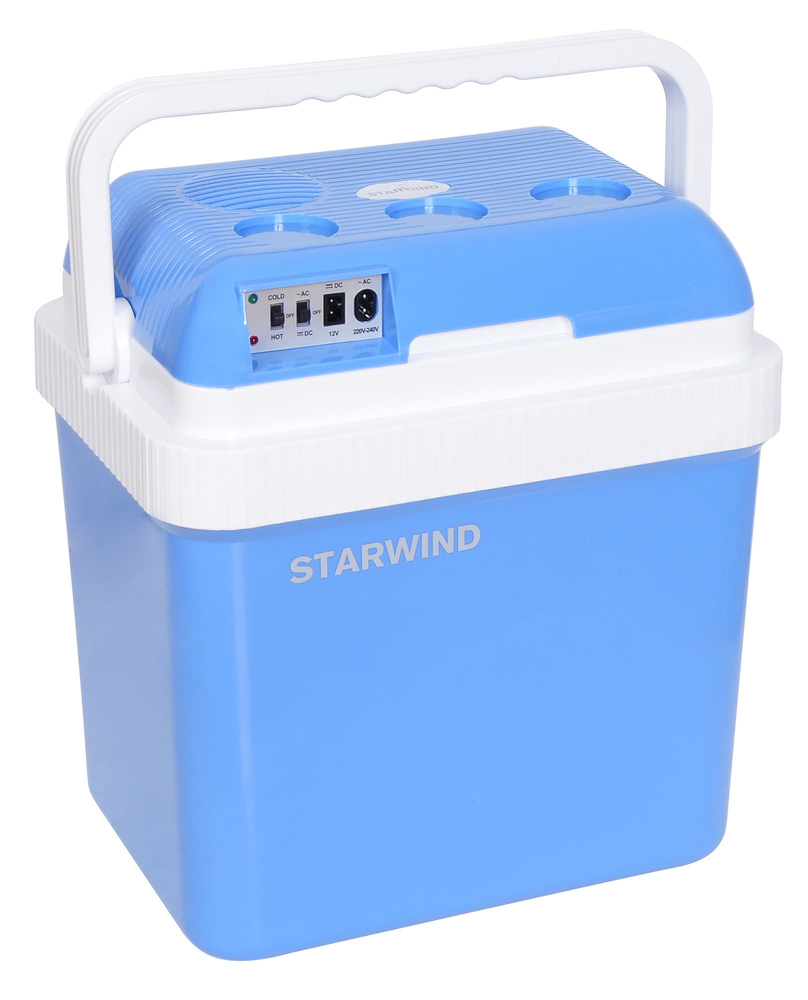 Автохолодильник Starwind CB-112 24л 48Вт голубой/белый - фото 4