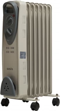 Радиатор масляный Oasis UT-10 1000Вт серый - фото 2