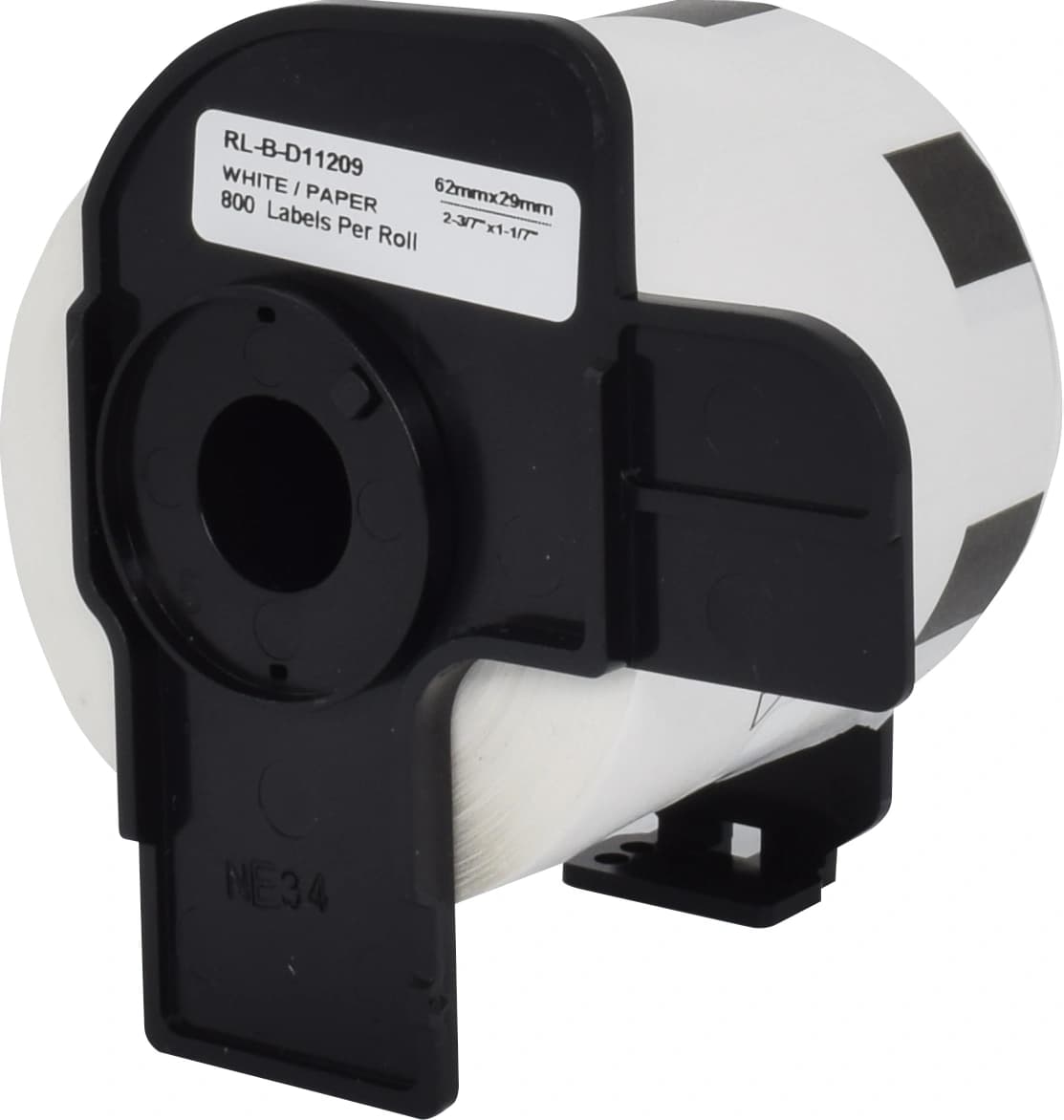 Картридж ленточный Cactus CS-DK11209 DK-11209 черный на белом для Brother P-touch QL-500, QL-550, QL-700, QL-800 - фото 4