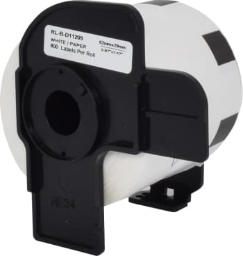 Картридж ленточный Cactus CS-DK11209 DK-11209 черный на белом для Brother P-touch QL-500, QL-550, QL-700, QL-800 - фото 5