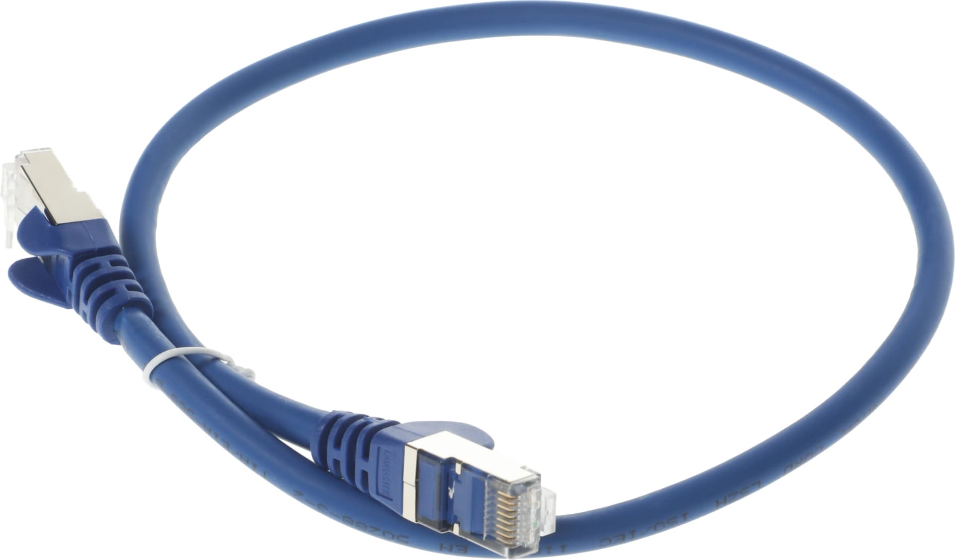 Патч-корд Lanmaster LAN-PC45/S6-0.5-BL FTP RJ-45 вил.-вилка RJ-45 кат.6 0.5м синий LSZH (уп.:1шт) - фото 4