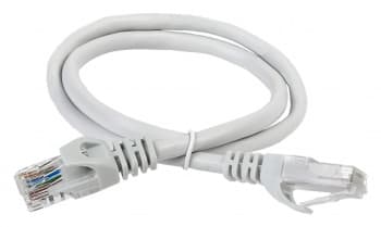 Патч-корд ITK PC01-C5EU-1M5 UTP RJ-45 вил.-вилка RJ-45 кат.5E 1.5м серый ПВХ (уп.:1шт) - фото 2