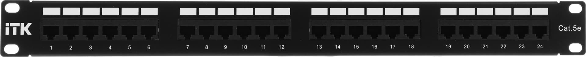 Патч-панель ITK PP24-1UC5EU-D05 19" 1U 24xRJ45 кат.5E UTP - фото 3