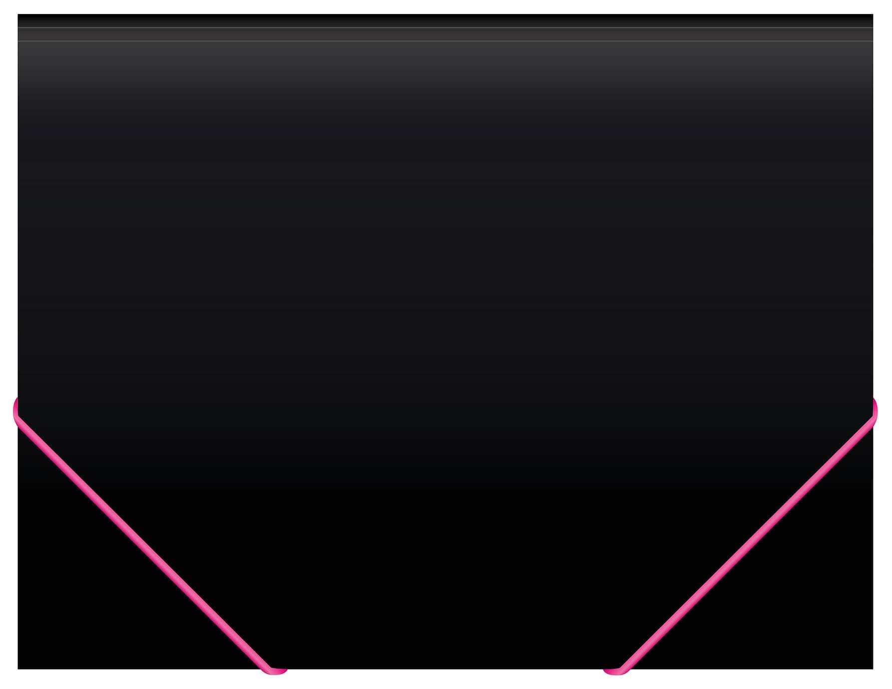 Портфель Бюрократ Black Opal BLPP13 13 отдел. A4 пластик 0.7мм черный/ассорти