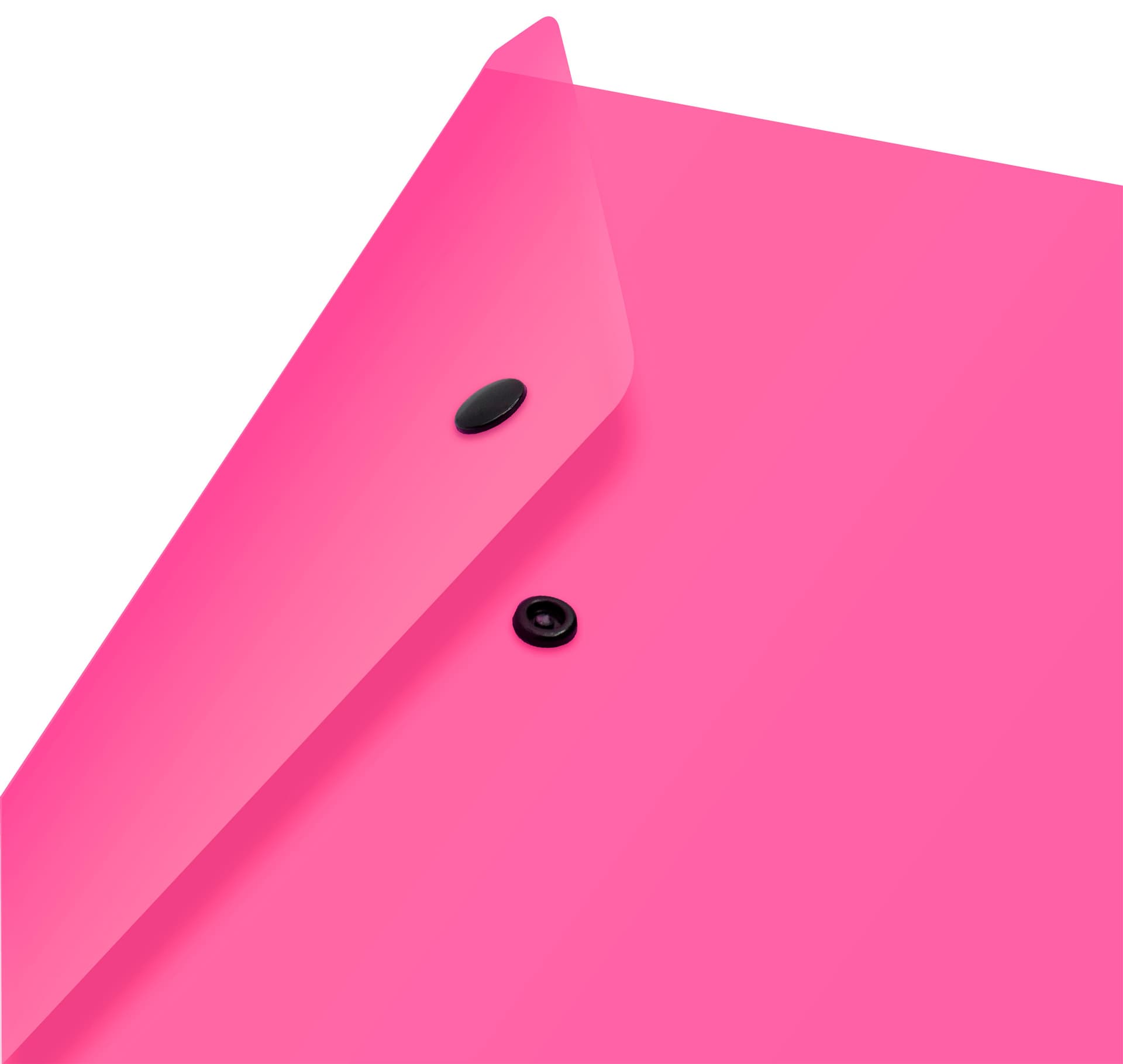 Конверт на кнопке Бюрократ Неон DNEPK803A4PINK A4 гориз. пластик 0.15мм розовый