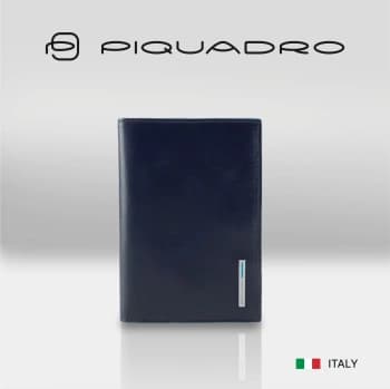 Обложка для паспорта Piquadro Blue Square PP5255B2/BLU2 синий натур.кожа - фото 2