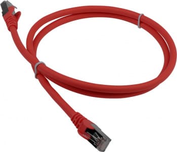 Патч-корд Lanmaster LAN-PC45/S6A-1.5-RD FTP RJ-45 вил.-вилка RJ-45 кат.6A 1.5м красный LSZH - фото 2