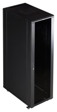 Шкаф коммутационный Lanmaster (TWT-CBB-42U-6X10-P1) напольный 42U 600x1000мм пер.дв.перфор. задн.дв.перфор.2-хст. 2 бок.пан. направл.под закл.гайки 800кг черный IP20 сталь - фото 5