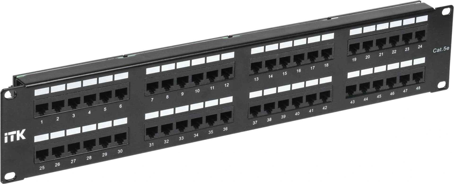 Патч-панель ITK PP48-2UC5EU-D05 19" 2U 48xRJ45 кат.5e UTP