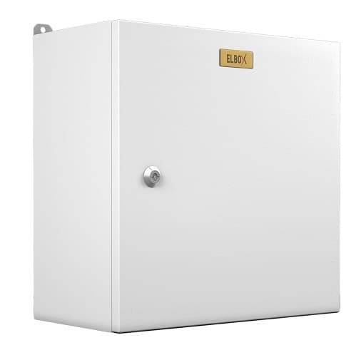 Шкаф электротехнический Elbox EMW-800.600.300-1-IP66 одноствор. настенный 800мм 600мм 300мм 285мм IP66 несъемн.бок.пан. 150кг серый - фото 1