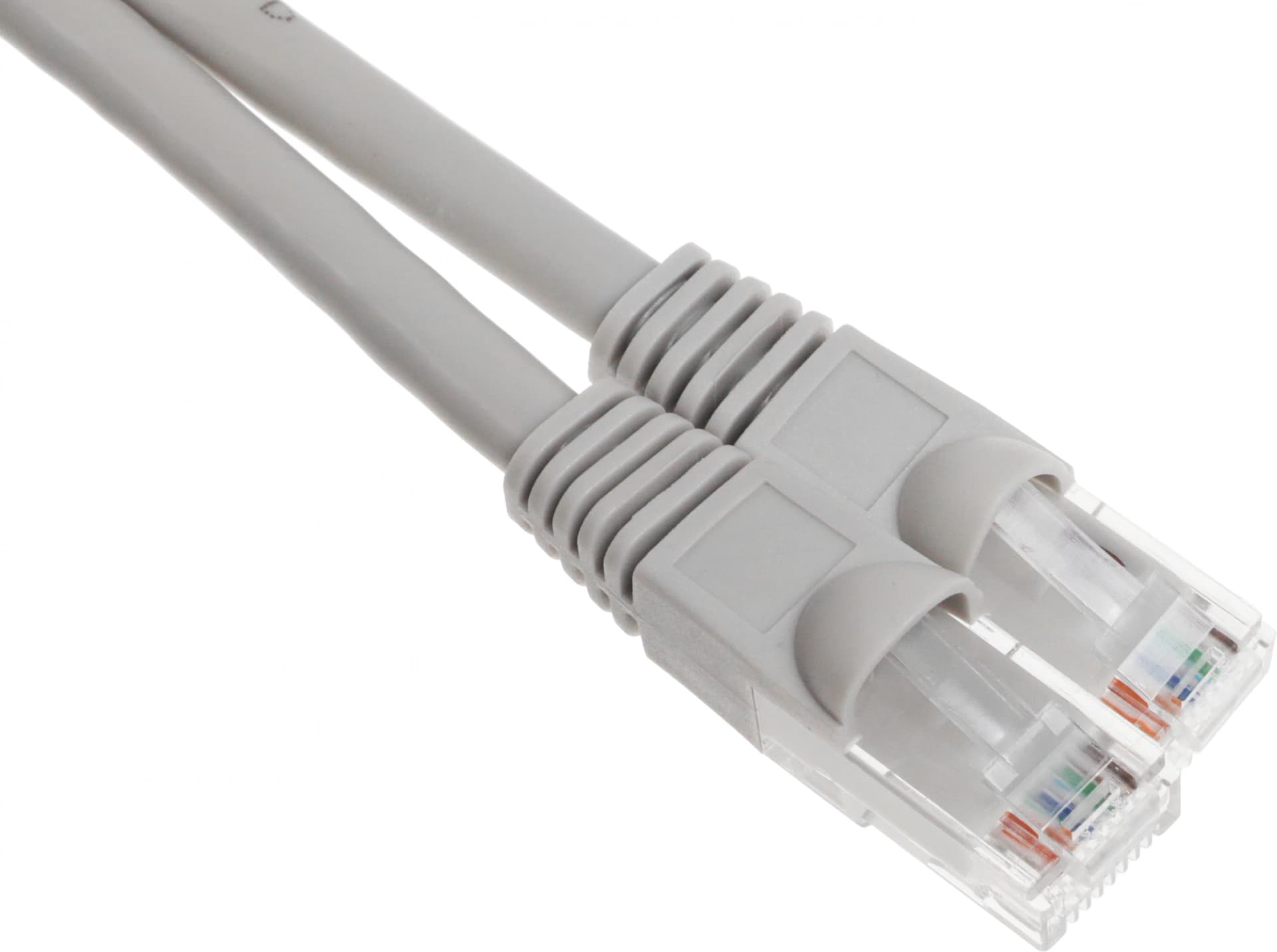 Патч-корд Buro UTP-6-0,5M-G UTP 4 пары cat.6 CCA molded 0.5м серый RJ-45 (m)-RJ-45 (m) - фото 1