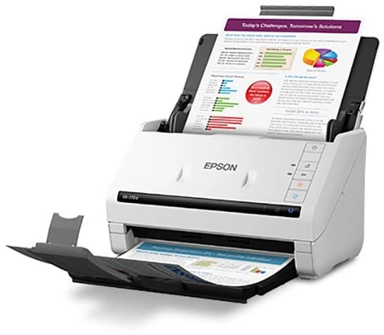 Сканер протяжный Epson WorkForce DS-770II (B11B262401/501) A4 белый/черный - фото 4