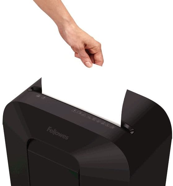 Шредер Fellowes PowerShred LX41 черный (секр.P-4) фрагменты 8лист. 17лтр. скрепки скобы пл.карты - фото 3