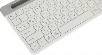 Клавиатура A4Tech FBK25 белый/серый USB беспроводная BT/Radio slim Multimedia (FBK25 WHITE) - фото 5