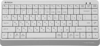 Клавиатура A4Tech FBK11 белый/серый USB беспроводная BT/Radio slim (FBK11 WHITE) - фото 5