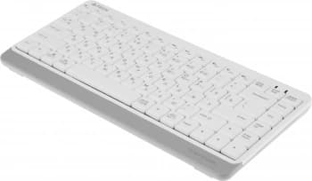Клавиатура A4Tech FBK11 белый/серый USB беспроводная BT/Radio slim (FBK11 WHITE) - фото 2