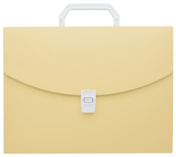 Портфель Бюрократ Pastel PASTPP01YEL 1 отдел. A4 пластик 0.7мм желтый - фото 2