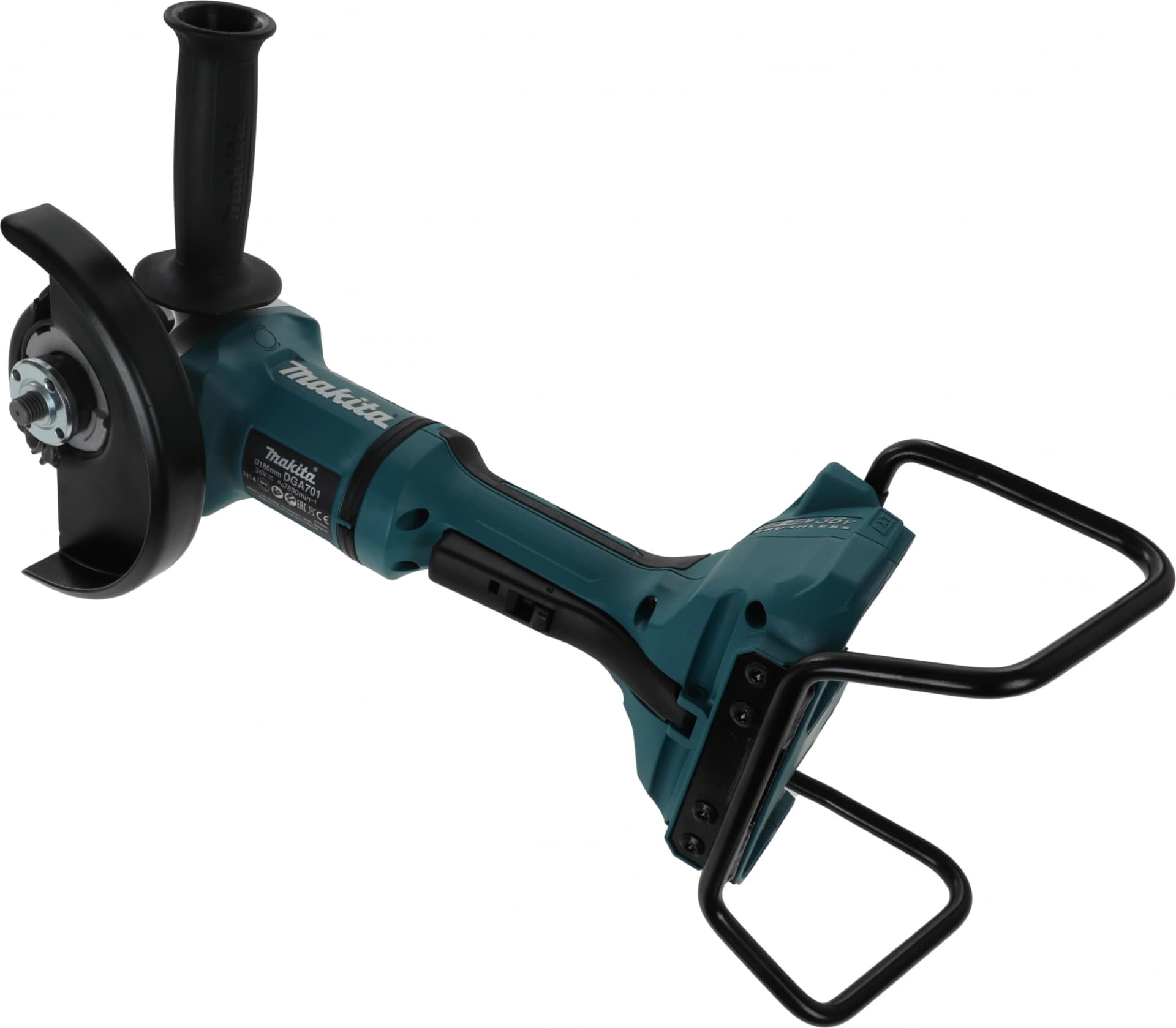 Углошлифовальная машина Makita DGA701ZU 7800об/мин рез.шпин.:M14 d=180мм - фото 4