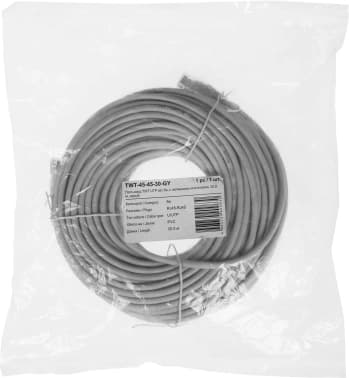 Патч-корд Lanmaster TWT-45-45-30-GY UTP RJ-45 вил.-вилка RJ-45 кат.5E 30м серый ПВХ - фото 2