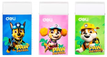 Ластик Deli Paw Patrol EH308 45х25х12мм ПВХ ассорти картонный дисплей (1шт) - фото 5