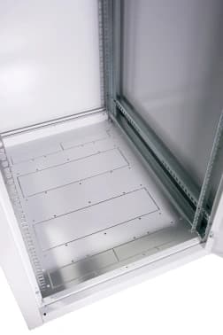 Шкаф серверный ЦМО (ШТК-Э-42.8.10-44АА) напольный 42U 800x1000мм пер.дв.перфор. задн.дв.перфор. 2 бок.пан. направл.под закл.гайки 710кг серый 915мм 114кг 180град. 1987мм IP20 сталь - фото 2