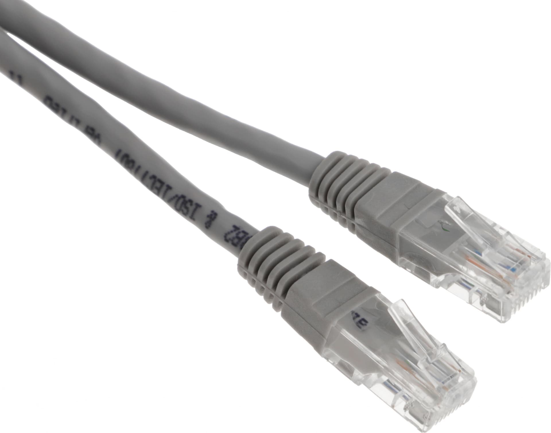 Патч-корд Premier NA102-UTP-C6-1M 10Гбит/с UTP 4 пары cat.6 CCA molded 1м серый RJ-45 (m)-RJ-45 (m) - фото 1