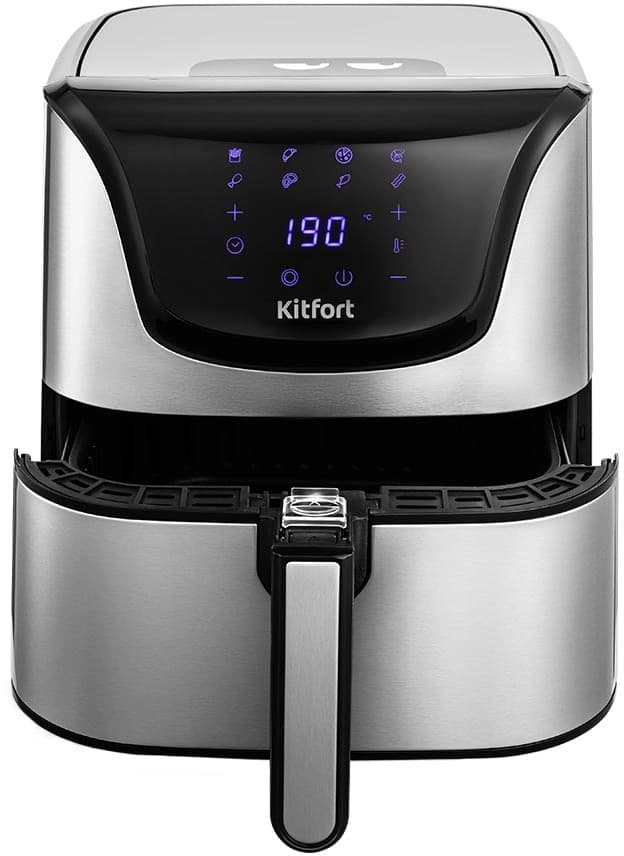 Аэрогриль Kitfort КТ-2232 4.9л 1700Вт серебристый/черный
