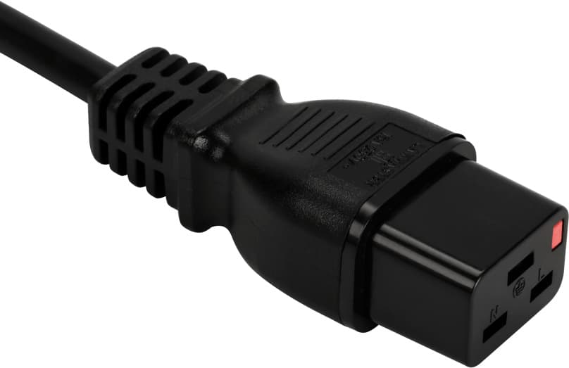 Шнур питания Lanmaster LAN-PP19L/20-3.0-BK C19-C20 проводник.:3x1.5мм2 3м 220В 16А черный - фото 4