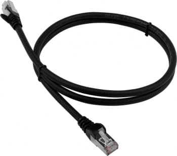 Патч-корд Lanmaster LAN-PC45/S6-1.0-BK FTP RJ-45 вил.-вилка RJ-45 кат.6 1м черный LSZH - фото 2