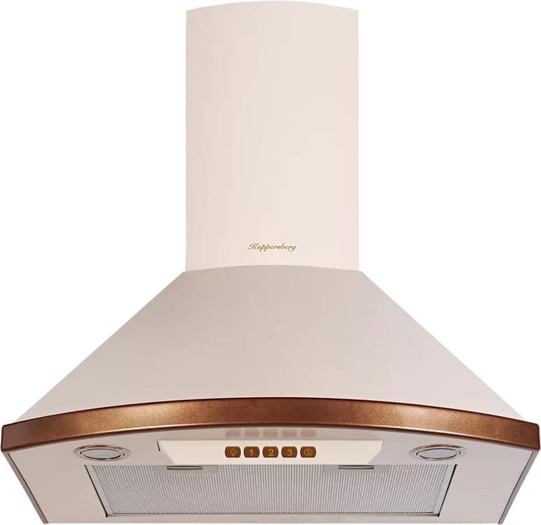 Вытяжка каминная Kuppersberg Bona 60 C бежевый/бронза управление: кнопочное (1 мотор)