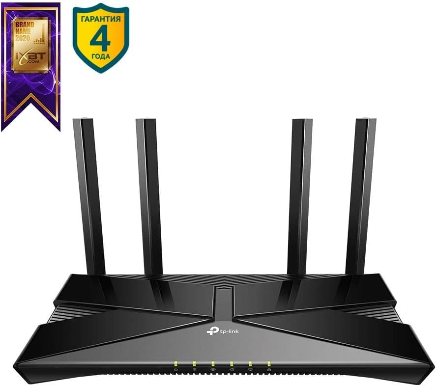 Роутер беспроводной TP-Link Archer AX53 AX3000 10/100/1000BASE-TX черный - фото 1