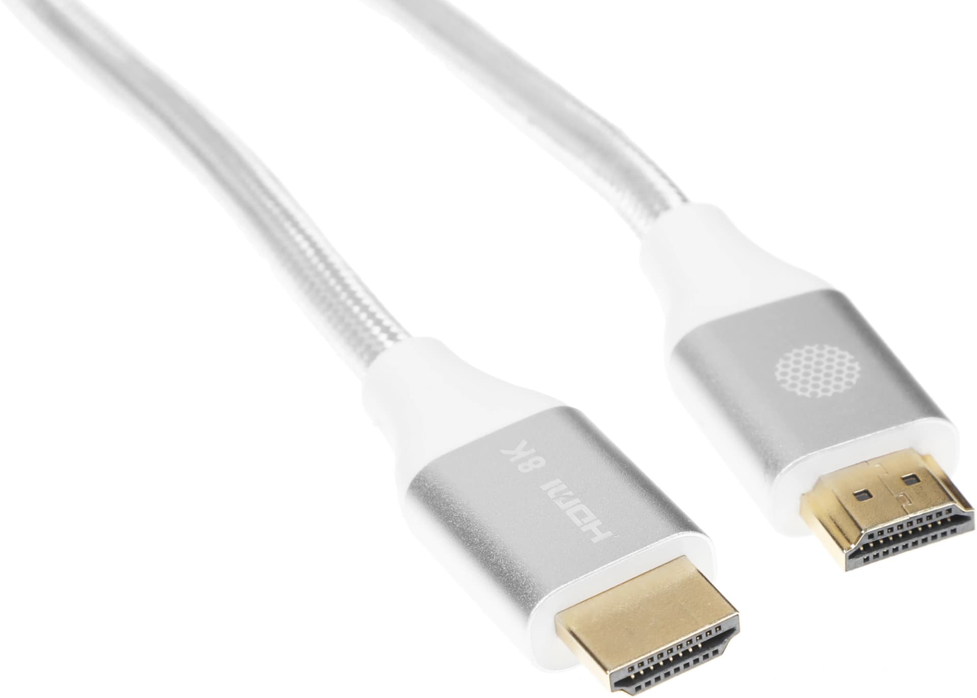 Кабель аудио-видео Cactus CS-HDMI.2.1-1 HDMI (m)/HDMI (m) 1м. позолоч.конт. серебристый - фото 4