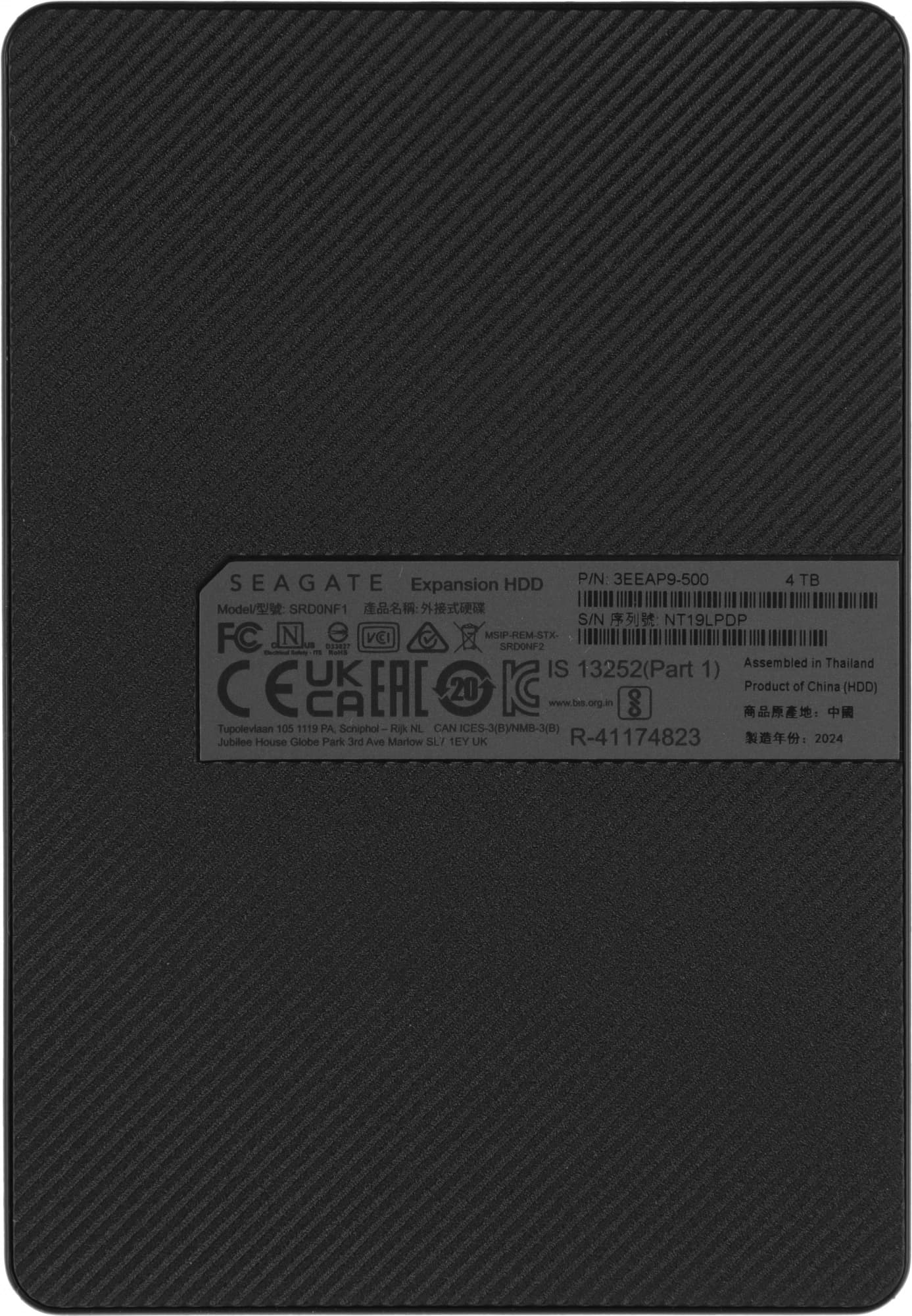 Жесткий диск Seagate USB3.0 4TB STKM4000400 Expansion Portable 2.5" черный - фото 3