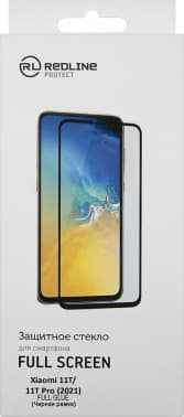 Защитное стекло для экрана Redline УТ000027429 черный для Xiaomi 11T/11T Pro прозрачная 1шт. - фото 5