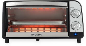 Мини-печь Hyundai MIO-HY071 9л. 800Вт серебристый/черный - фото 2