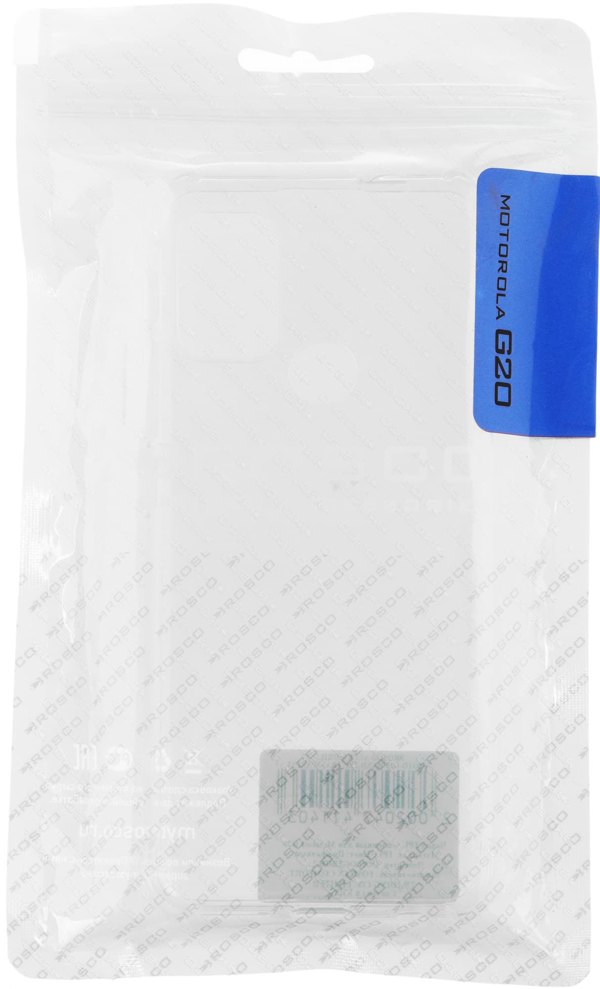 Чехол (клип-кейс) для Motorola Moto G20 Brosco прозрачный (MOTO-G20-HARD-TPU-TRANSPARENT) - фото 1