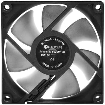 Вентилятор для корпуса ID-Cooling NO-8025-SD 80х80x25 черный 3-pin 21дБ Ret - фото 5