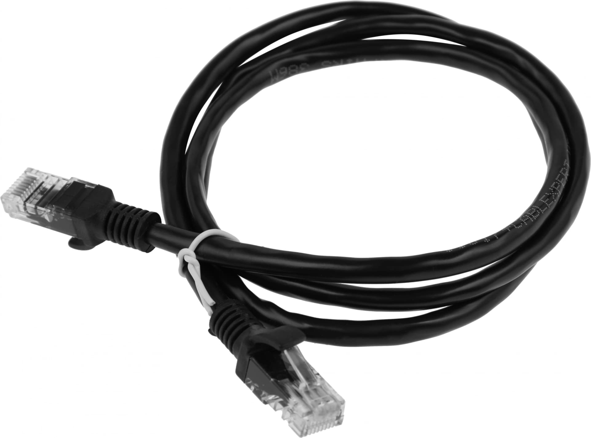 Патч-корд Premier PP6U-1M/BK 10000Гбит/с UTP 4 пары cat.6 CCA molded 1м черный RJ-45 (m)-RJ-45 (m) - фото 1