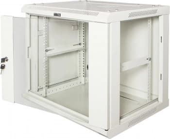 Шкаф коммутационный Lanmaster Pro (TWT-CBWPG-15U-6X4-GY) настенный 15U 600x450мм пер.дв.стекл 60кг серый 350мм 768мм IP20 металл - фото 5
