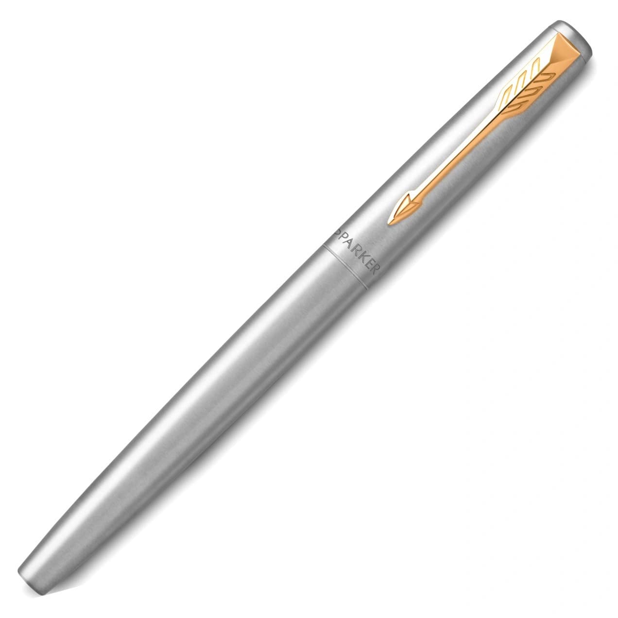 Ручка перьев. Parker Jotter Core F691 (2030948) Stainless Steel GT M сталь нержавеющая подар.кор. - фото 1