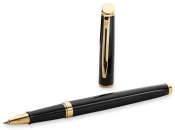 Ручка роллер Waterman Hemisphere (S0920650) Mars Black GT F черн. подар.кор. - фото 5