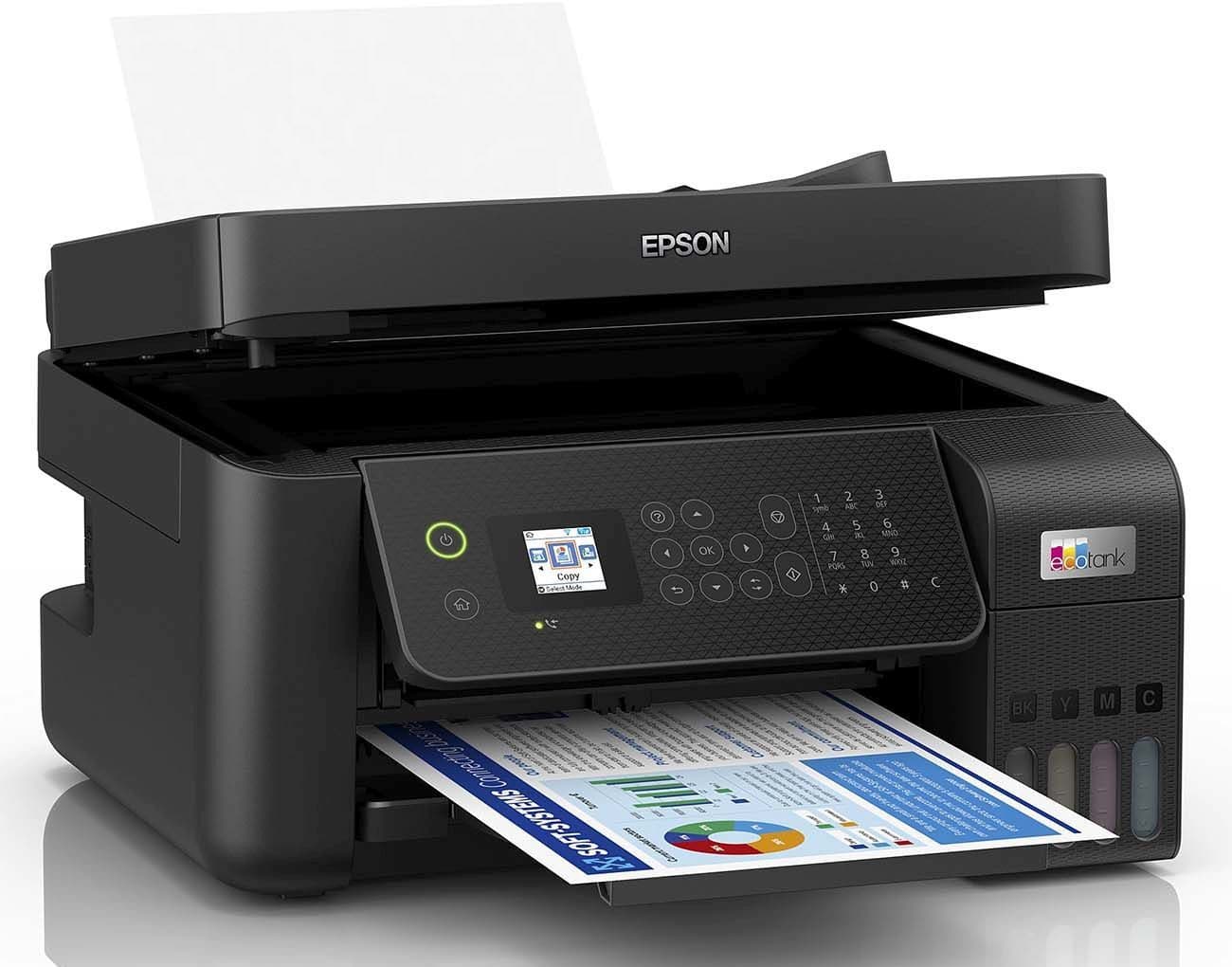 МФУ струйный Epson L5290 (C11CJ65512/C11CJ65409) A4 WiFi черный - фото 4