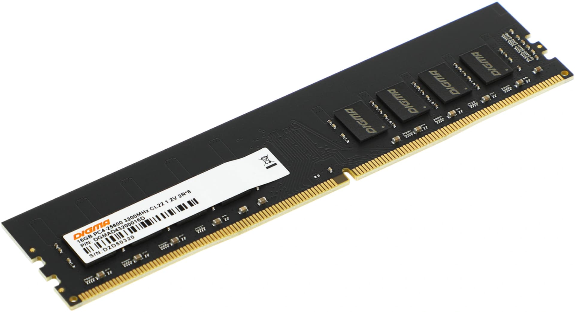Память DDR4 16Gb 3200MHz Digma DGMAD43200016D RTL PC4-25600 CL22 DIMM 288-pin 1.2В dual rank Ret - фото 4