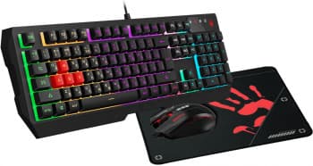 Клавиатура + мышь A4Tech Bloody B1700 клав:черный мышь:черный USB LED (B1700 (B140N + ES7 + BP-50M)) - фото 5