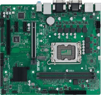 Материнская плата Asus PRO H610M-C-CSM Soc-1700 Intel H610 2xDDR5 mATX AC`97 8ch(7.1) GbLAN+VGA+DVI+HDMI+DP - фото 2